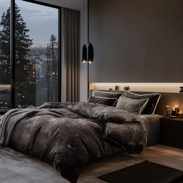 The Amorgos Ultra-Soft Velvet Bedding Set